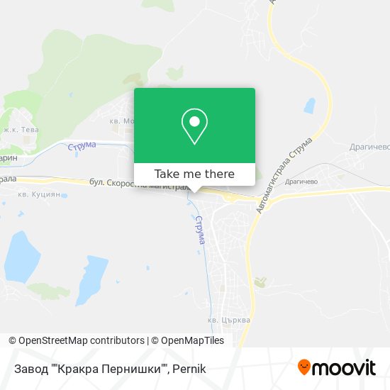 Завод ""Кракра Пернишки"" map