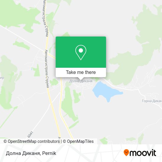 Карта Долна Диканя