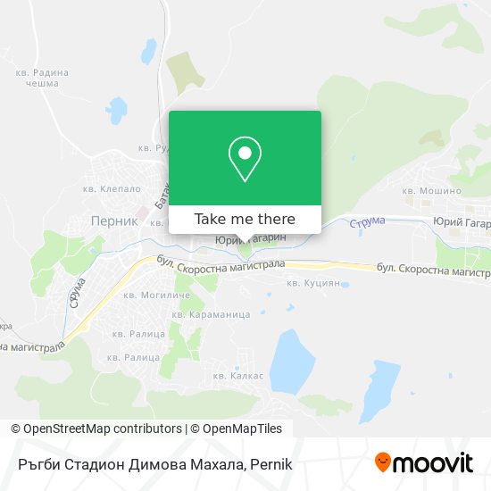 Ръгби Стадион Димова Махала map