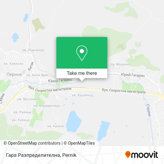 Гара Разпределителна map