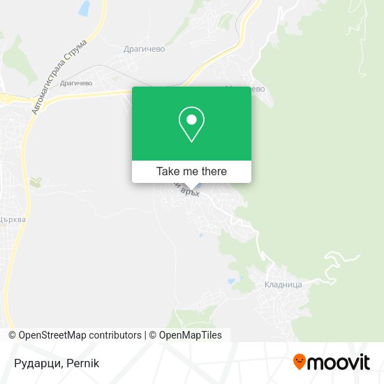Рударци map