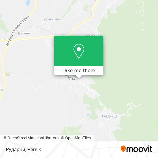 Рударци map