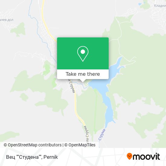Вец ""Студена"" map