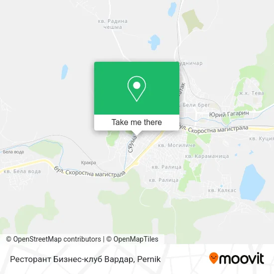 Карта Ресторант Бизнес-клуб Вардар