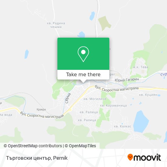 Търговски център map