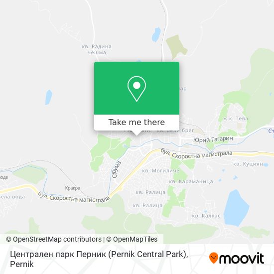 Централен парк Перник (Pernik Central Park) map
