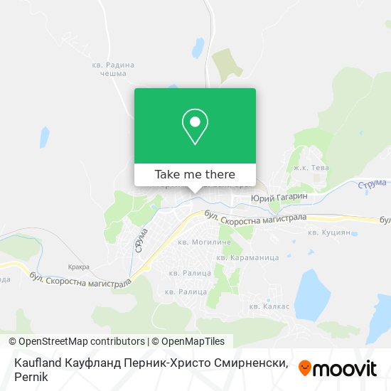 Kaufland Кауфланд Перник-Хриcто Смирненcки map