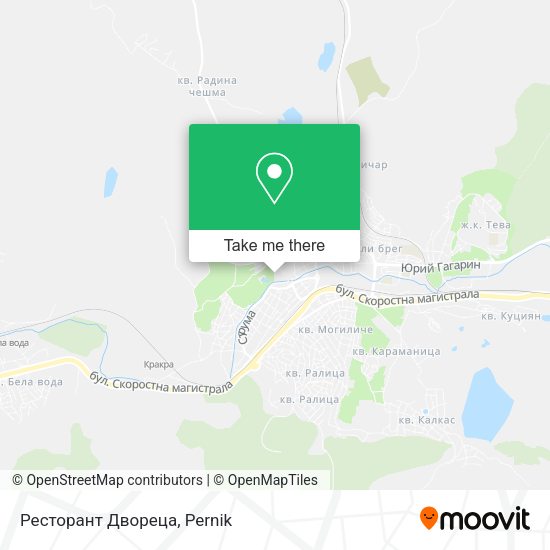 Карта Ресторант Двореца