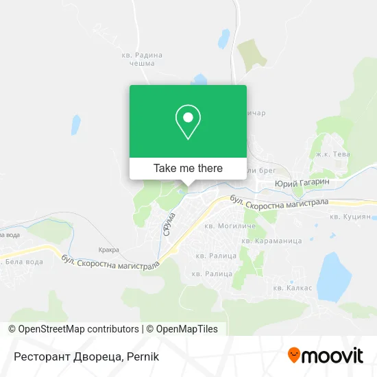 Карта Ресторант Двореца