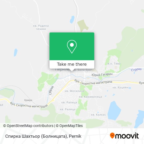 Спирка Шахтьор (Болницата) map