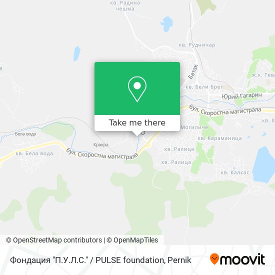 Фондация "П.У.Л.С." / PULSE foundation map