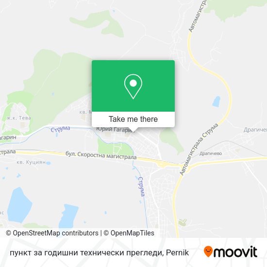 Карта пункт за годишни технически прегледи