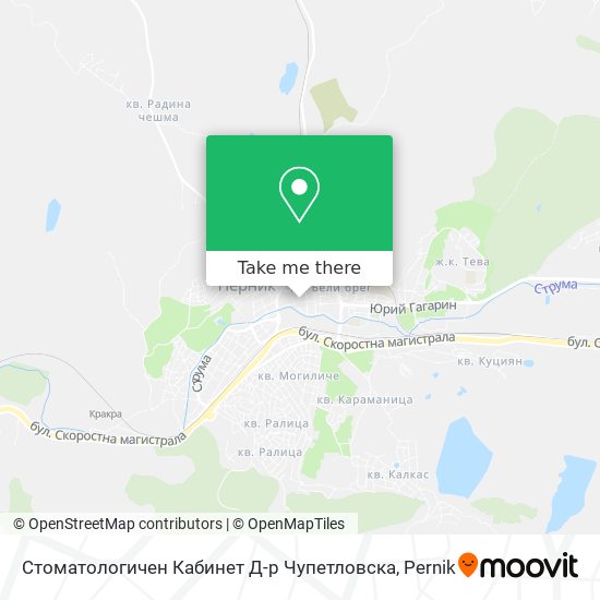 Стоматологичен Кабинет Д-р Чупетловска map