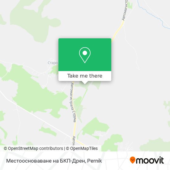 Карта Местоосноваване на БКП-Дрен