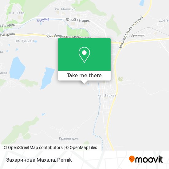 Захаринова Махала map