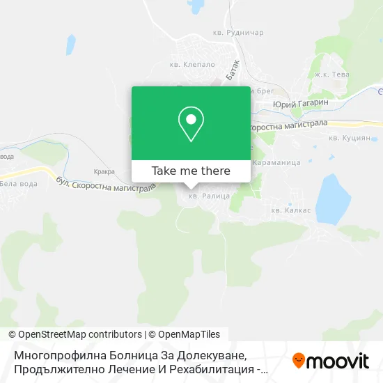 Многопрофилна Болница За Долекуване, Продължително Лечение И Рехабилитация - ""Профилакториум"" map