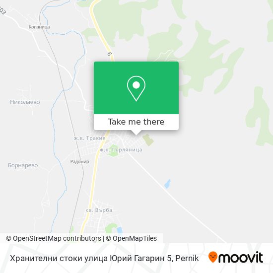 Хранителни стоки улица Юрий Гагарин 5 map