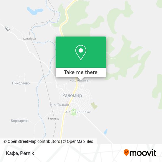 Карта Кафе