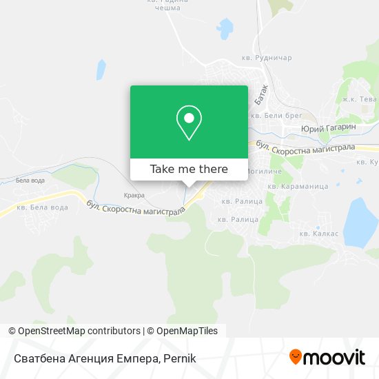 Сватбена Агенция Емпера map