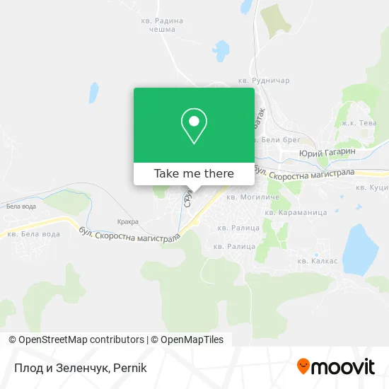 Карта Плод и Зеленчук