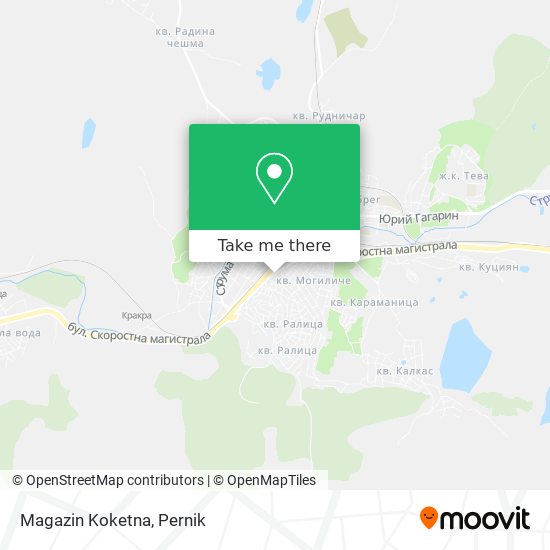 Magazin Koketna map