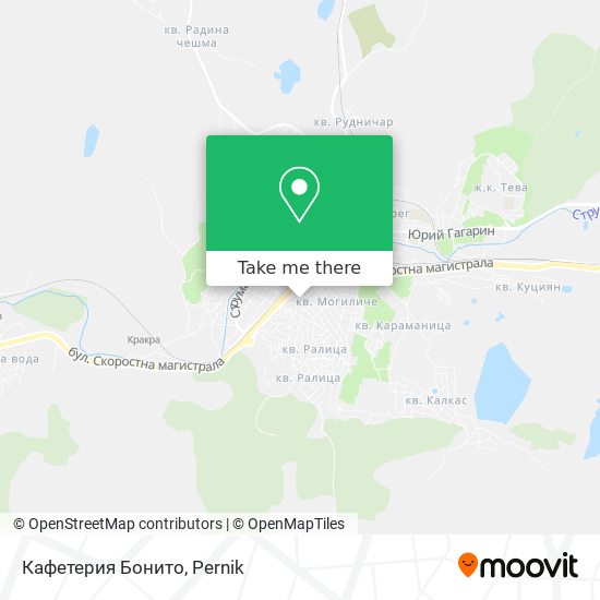 Карта Кафетерия Бонито