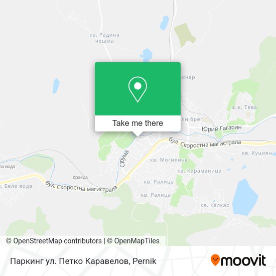 Карта Паркинг ул. Петко Каравелов