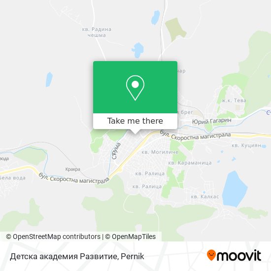 Детска академия Развитие map