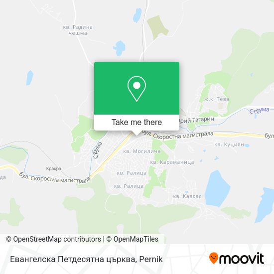 Карта Евангелска Петдесятна църква