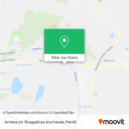 Аптека ул. Владайско въстание map