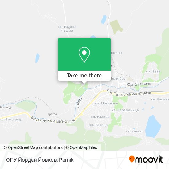 ОПУ Йордан Йовков map