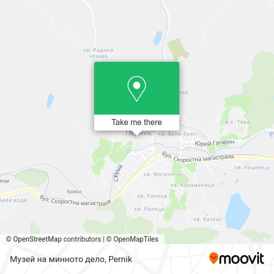 Карта Музей на минното дело