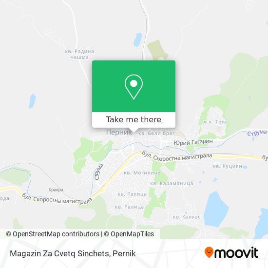 Magazin Za Cvetq Sinchets map