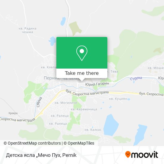 Детска ясла „Мечо Пух map