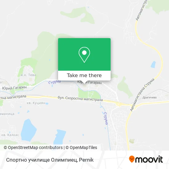 Карта Спортно училище Олимпиец
