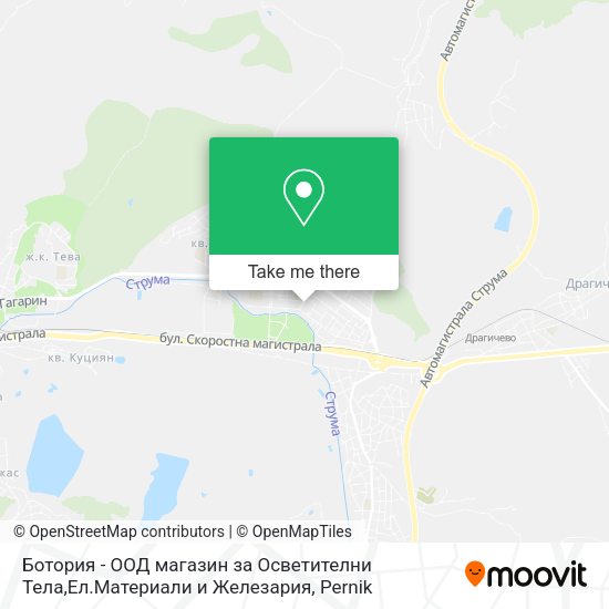 Карта Ботория - ООД магазин за Осветителни Тела,Ел.Материали и Железария