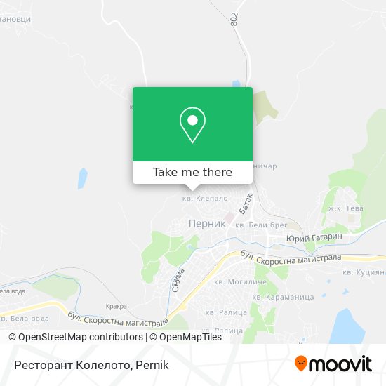 Ресторант Колелото map