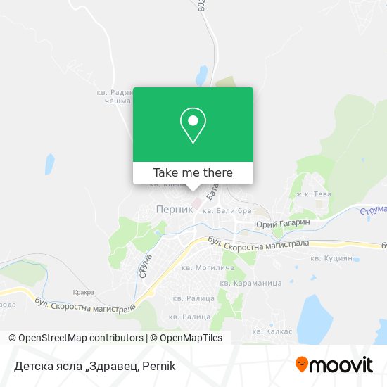 Детска ясла „Здравец map