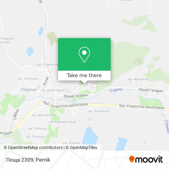 Поща 2309 map