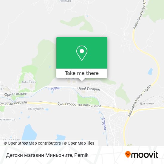 Карта Детски магазин Миньоните
