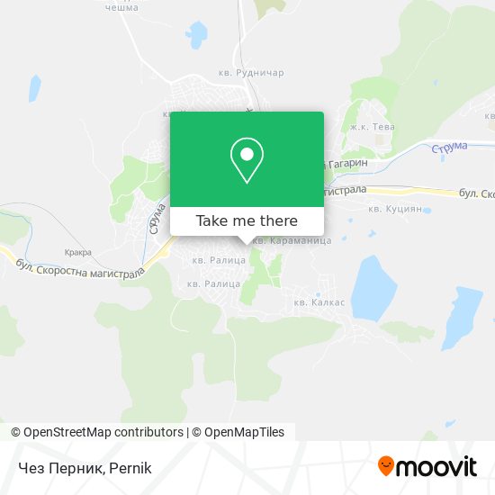 Чез Перник map