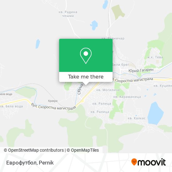 Еврофутбол map