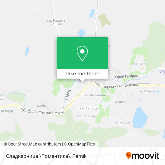 Сладкарница \Романтика\ map