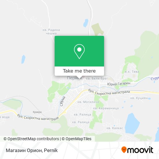 Магазин Орион map