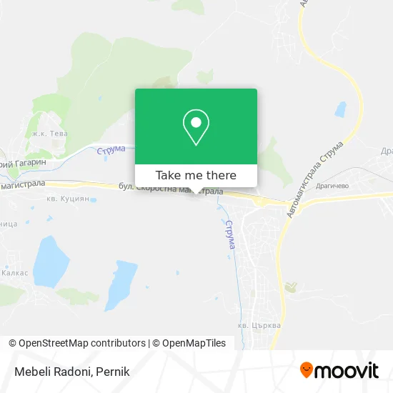 Карта Mebeli Radoni