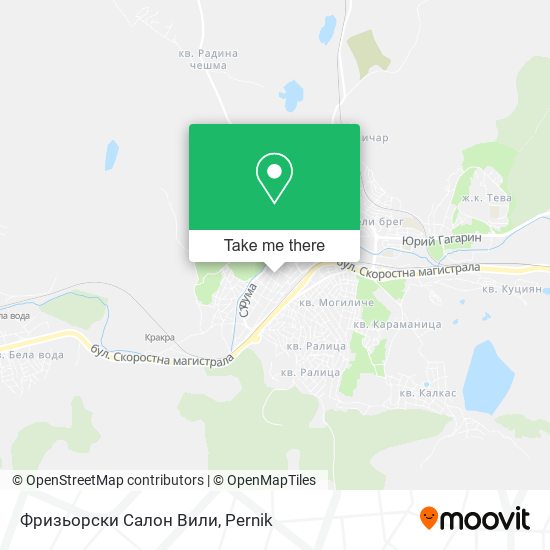 Фризьорски Салон Вили map