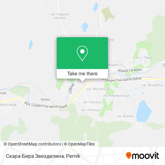 Скара-Бира Звезделина map