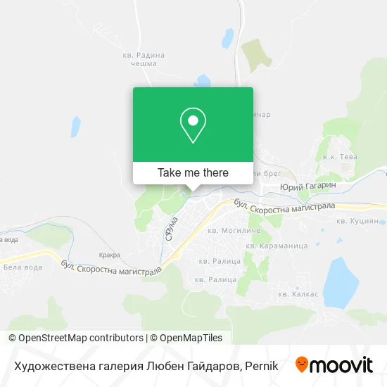 Карта Художествена галерия Любен Гайдаров