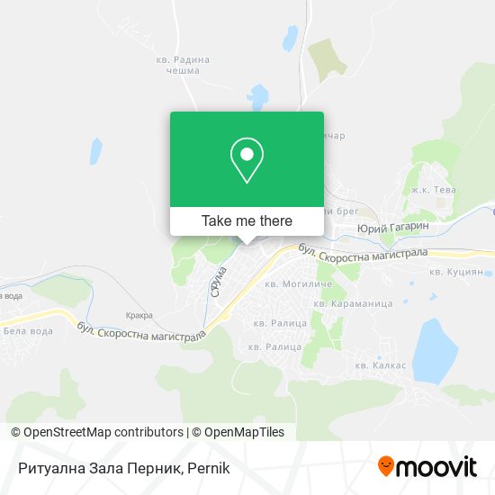 Ритуална Зала Перник map