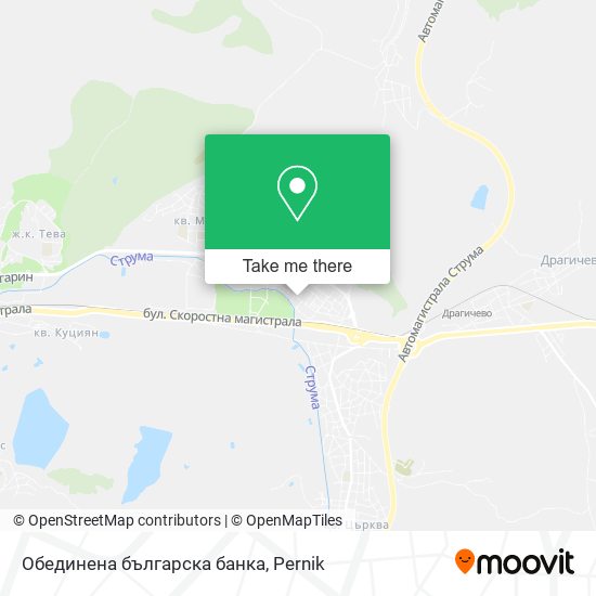 Обединена българска банка map
